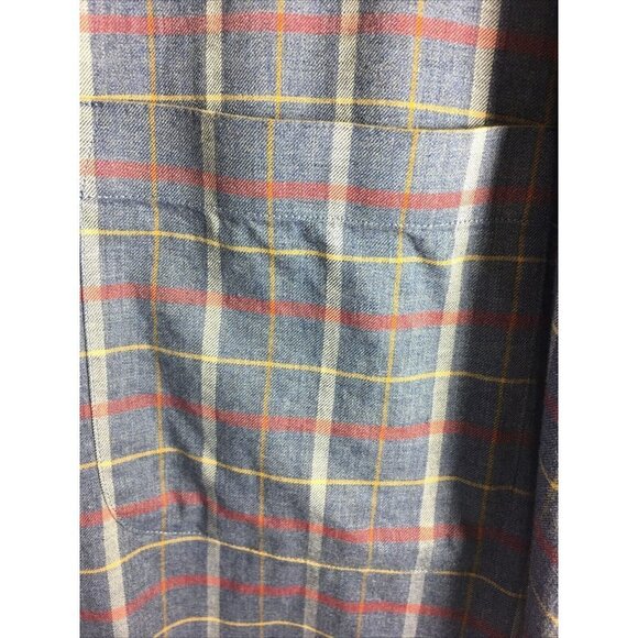 Daniel Cremieux Signature Collection Mens Button Down Shirt  Blue Plaid SZ 3XT - Picture 2 of 4